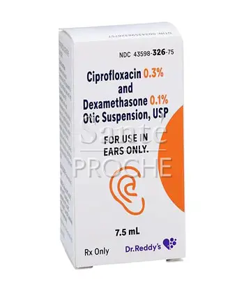 Ciprofloxacine/Dexaméthasone